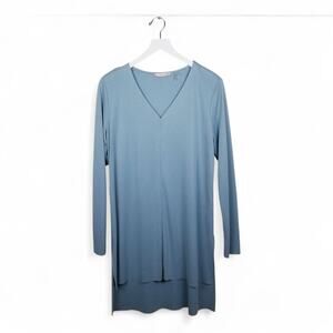 SOFT SURROUNDINGS Deep V-neck Style #28920 Modal Blend Raw Hem Tunic - Size S